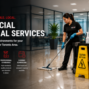 KUZNEY commercial janitorial services for offices, warehouses, retail and industrial facilities across the Greater Toronto Area